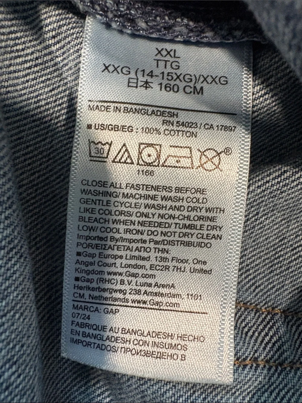 GAP Kids Loose Denim Overalls